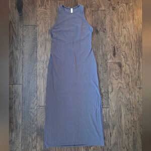Gray Lululemon Long Dress With Side Slits
